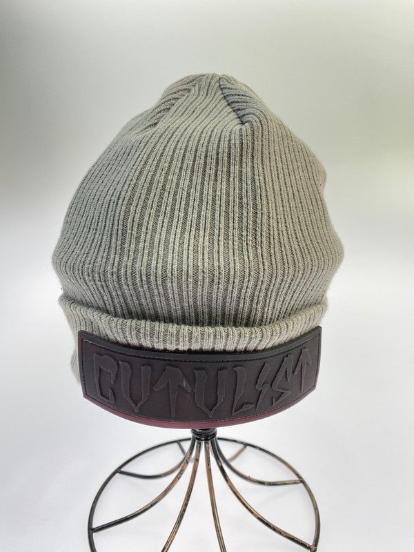 【中古品】【メンズ】 CVTVLIST カタリスト RUBBER LOGO BEANIE 2201020501 ラバーロゴ ビーニー 帽子 ニットキャップ 185-251231-kk-12-min サイズ：F カラー：グレー 万代Net店