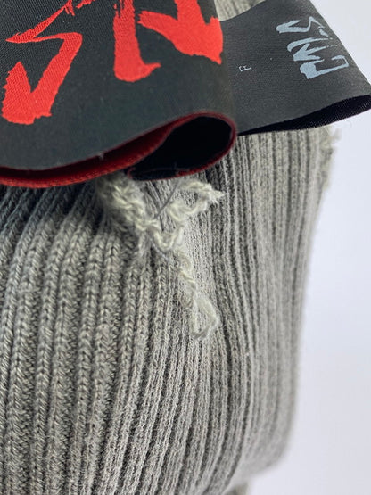 【中古品】【メンズ】 CVTVLIST カタリスト RUBBER LOGO BEANIE 2201020501 ラバーロゴ ビーニー 帽子 ニットキャップ 185-251231-kk-12-min サイズ：F カラー：グレー 万代Net店