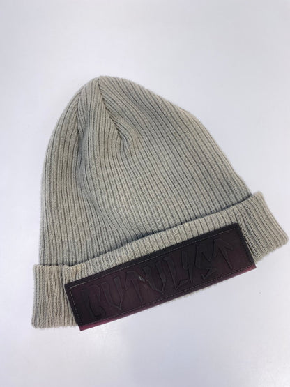 【中古品】【メンズ】 CVTVLIST カタリスト RUBBER LOGO BEANIE 2201020501 ラバーロゴ ビーニー 帽子 ニットキャップ 185-251231-kk-12-min サイズ：F カラー：グレー 万代Net店