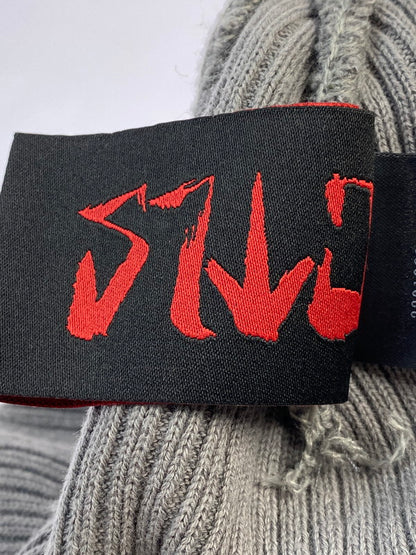 【中古品】【メンズ】 CVTVLIST カタリスト RUBBER LOGO BEANIE 2201020501 ラバーロゴ ビーニー 帽子 ニットキャップ 185-251231-kk-12-min サイズ：F カラー：グレー 万代Net店