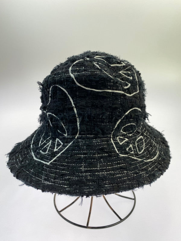 【中古品】【メンズ】 READYMADE レディメイド TWEED BUCKET HAT RE-TW-BK-00-00-292 ツイード バケットハット 帽子 185-251231-kk-11-min サイズ：ONE SIZE カラー：ブラック 万代Net店