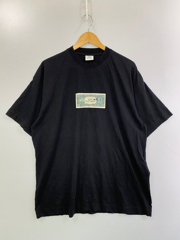 【中古品】【メンズ/レディース】 VETEMENTS ヴェトモン UA53TR140B ONE IN A MILLION TEE Tシャツ トップス 141-251227-zi-51-min カラー：ブラック 万代Net店