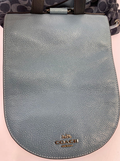 【中古品】【レディース】 COACH コーチ デニム シグネチャー リュック F25892 レザーコンビ リュックサック カバン 180-251228-em-34-min カラー：ブルー系 万代Net店