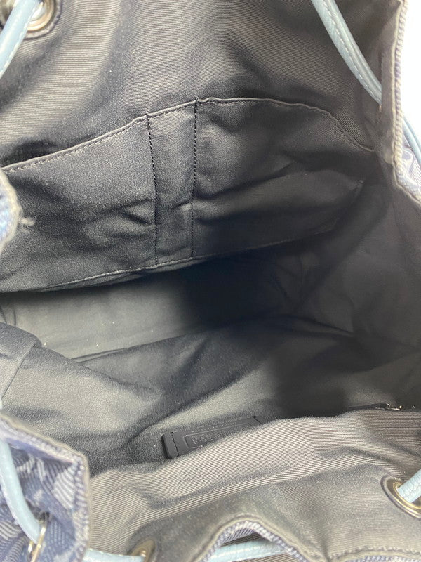 【中古品】【レディース】 COACH コーチ デニム シグネチャー リュック F25892 レザーコンビ リュックサック カバン 180-251228-em-34-min カラー：ブルー系 万代Net店