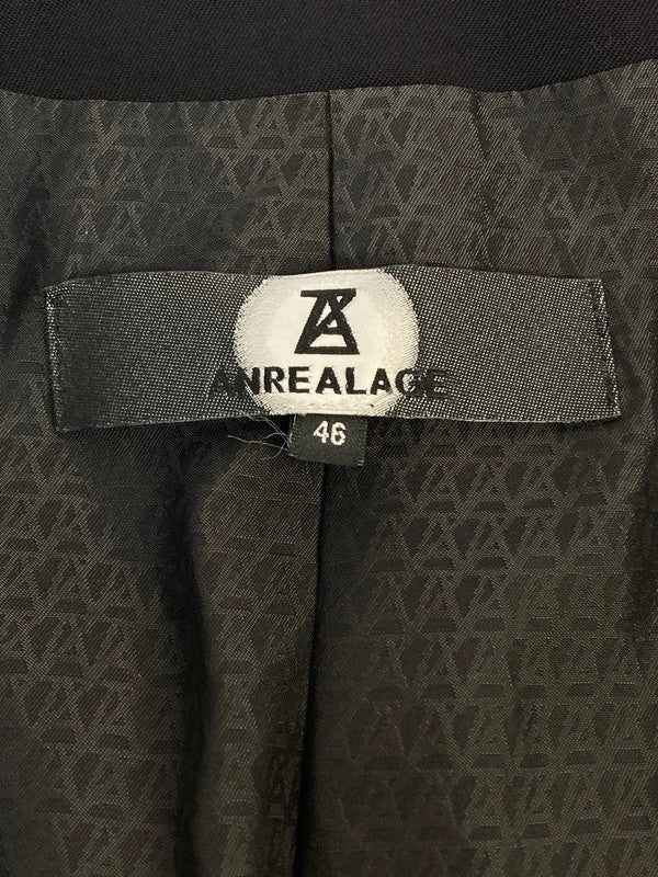 【中古品】【メンズ】 ANREALAGE アンリアレイジ テーラードジャケット 140-251230-zi-06-min サイズ：46 カラー：ブラック 万代Net店