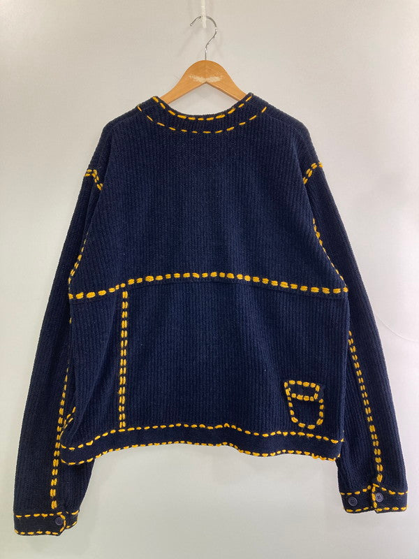 【中古品】【メンズ】 PHINGERIN フィンガリン PD-252-KN-02 PG1 POCKET CARDIGAN カーディガン 140-251230-zi-07-min サイズ：XL カラー：ネイビー 万代Net店