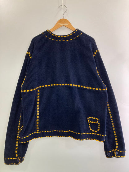 【中古品】【メンズ】 PHINGERIN フィンガリン PD-252-KN-02 PG1 POCKET CARDIGAN カーディガン 140-251230-zi-07-min サイズ：XL カラー：ネイビー 万代Net店