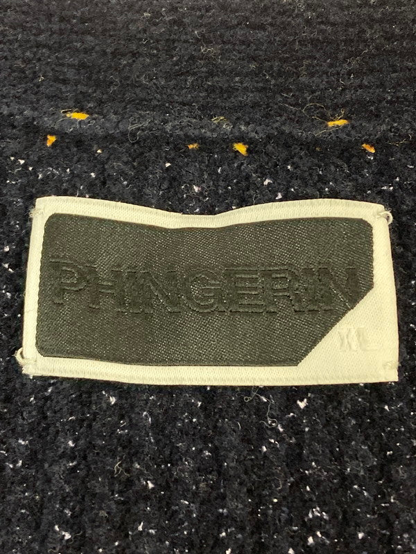 【中古品】【メンズ】 PHINGERIN フィンガリン PD-252-KN-02 PG1 POCKET CARDIGAN カーディガン 140-251230-zi-07-min サイズ：XL カラー：ネイビー 万代Net店