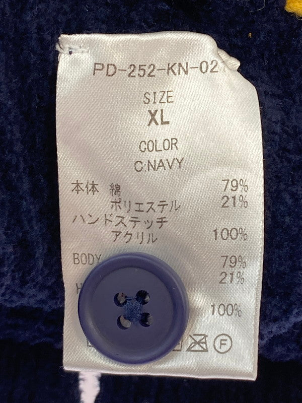 【中古品】【メンズ】 PHINGERIN フィンガリン PD-252-KN-02 PG1 POCKET CARDIGAN カーディガン 140-251230-zi-07-min サイズ：XL カラー：ネイビー 万代Net店