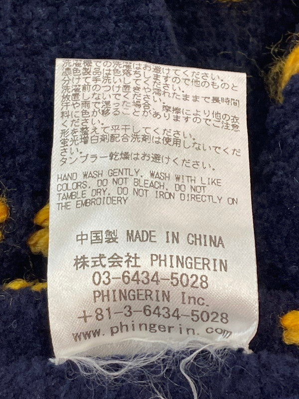【中古品】【メンズ】 PHINGERIN フィンガリン PD-252-KN-02 PG1 POCKET CARDIGAN カーディガン 140-251230-zi-07-min サイズ：XL カラー：ネイビー 万代Net店