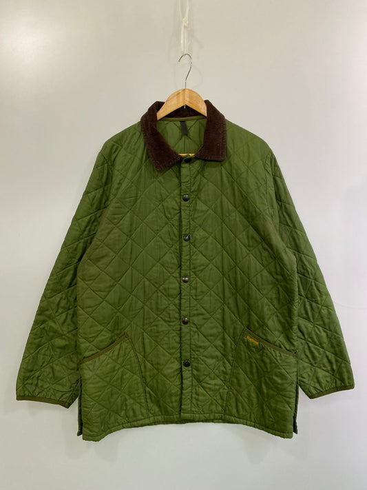 【中古品】【メンズ】 BARBOUR バブアー LIDDESDALE QUILTING JACKET 2707 リデスデイル キルティング ジャケット メンズ アウター 144-260106-em-16-min サイズ：XL カラー：モスグリーン 万代Net店
