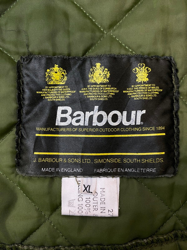 【中古品】【メンズ】 BARBOUR バブアー LIDDESDALE QUILTING JACKET 2707 リデスデイル キルティング ジャケット メンズ アウター 144-260106-em-16-min サイズ：XL カラー：モスグリーン 万代Net店