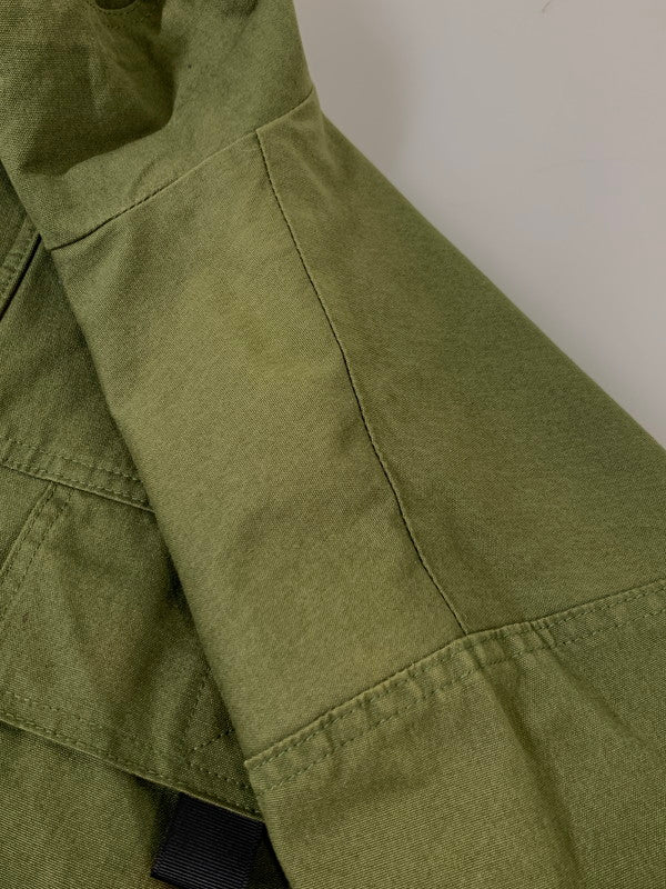 【中古品】【メンズ】 MASSES マシス DUCK OVER SHELL JACKET ダック オーヴァー シェル ジャケット メンズアウター コットン 142-260106-em-04-min サイズ：M カラー：オリーブグリーン 万代Net店