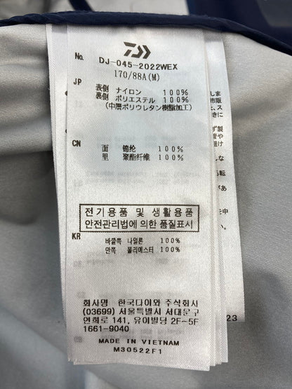 【中古品】【メンズ】 DAIWA LIFESTYLE ダイワ ライフスタイル DJ-045-2022WEX ソフトシェルブルゾン 144-251230-zi-22-min サイズ：M カラー：ネイビー 万代Net店