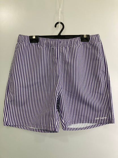 【中古美品】【メンズ】 CARHARTT WIP カーハートダブリューアイピー ISLAND SWIM STRIPE TRUNKS アイランド スイム ストライプ トランクス 153-251230-zi-44-min サイズ：XL カラー：パープル/ホワイト 万代Net店