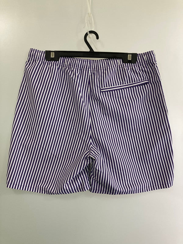 【中古美品】【メンズ】 CARHARTT WIP カーハートダブリューアイピー ISLAND SWIM STRIPE TRUNKS アイランド スイム ストライプ トランクス 153-251230-zi-44-min サイズ：XL カラー：パープル/ホワイト 万代Net店