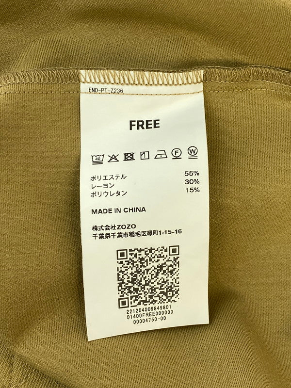 【中古品】【メンズ】 ENDRECHER ZOZO エンドリケリー ゾゾ BONTAN STRAP PANTS ボンタン ストラップ パンツ メンズ ボトムス 151-260421-KS-09-min サイズ：FREE カラー：ベージュ 万代Net店