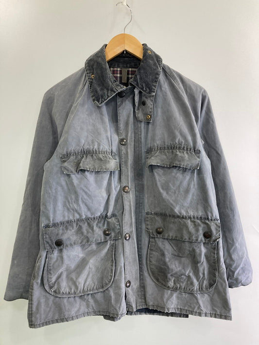 【現状渡し品】【メンズ】 Barbour バーブァー BEDALE 3ワラント オイルドジャケット 144-260104-zi-24-min サイズ：MINIMUM カラー：ライトグレー 万代Net店