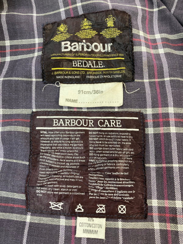 【現状渡し品】【メンズ】 Barbour バーブァー BEDALE 3ワラント オイルドジャケット 144-260104-zi-24-min サイズ：MINIMUM カラー：ライトグレー 万代Net店
