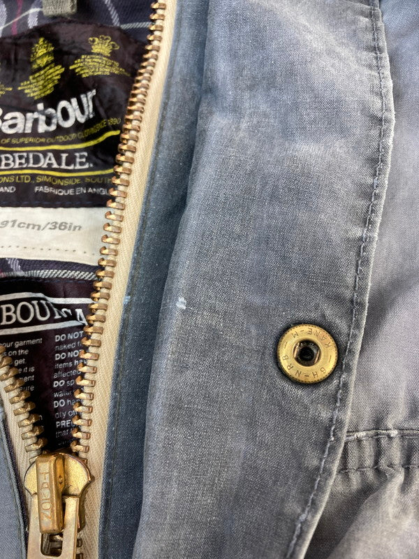 【現状渡し品】【メンズ】 Barbour バーブァー BEDALE 3ワラント オイルドジャケット 144-260104-zi-24-min サイズ：MINIMUM カラー：ライトグレー 万代Net店