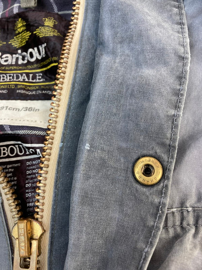 【現状渡し品】【メンズ】 Barbour バーブァー BEDALE 3ワラント オイルドジャケット 144-260104-zi-24-min サイズ：MINIMUM カラー：ライトグレー 万代Net店