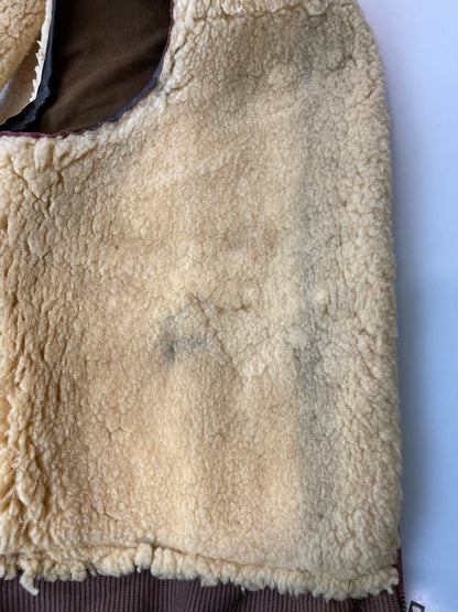 【中古品】【メンズ】 VINTEGE ヴィンテージ ECLAIR ZIP MOUTON VEST 60S エクレア ジップ ムートン ベスト 60年代 メンズ アウター 羊 146-260106-em-10-min カラー：ブラウン 万代Net店