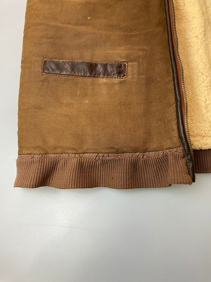 【中古品】【メンズ】 VINTEGE ヴィンテージ ECLAIR ZIP MOUTON VEST 60S エクレア ジップ ムートン ベスト 60年代 メンズ アウター 羊 146-260106-em-10-min カラー：ブラウン 万代Net店