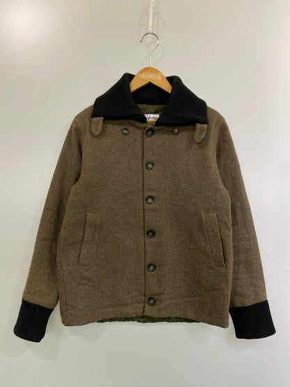 【中古品】【メンズ】 Yarmo ヤーモ ドンキーコート YAR-16AW 03 イギリス製 メンズ アウター ウール 裏地キルティング 141-260106-em-11-min サイズ：38 カラー：ダークブラウン 万代Net店