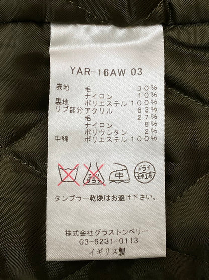 【中古品】【メンズ】 Yarmo ヤーモ ドンキーコート YAR-16AW 03 イギリス製 メンズ アウター ウール 裏地キルティング 141-260106-em-11-min サイズ：38 カラー：ダークブラウン 万代Net店