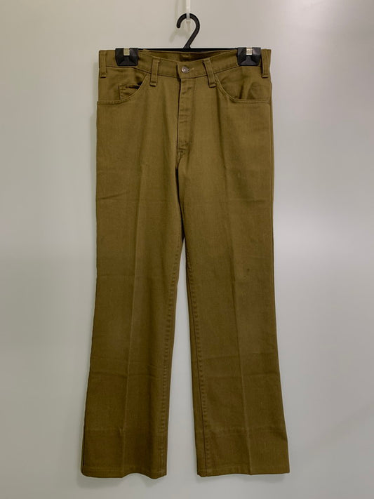 【現状渡し品】【メンズ】 Levi's リーバイス 80's STA-PREST FLARE PANTS 517-1837 VINTAGE 80年代 スタプレ フレアパンツ ボトムス ヴィンテージ 157-260107-kk-45-min サイズ：33 カラー：カーキ 万代Net店
