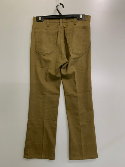 【現状渡し品】【メンズ】 Levi's リーバイス 80's STA-PREST FLARE PANTS 517-1837 VINTAGE 80年代 スタプレ フレアパンツ ボトムス ヴィンテージ 157-260107-kk-45-min サイズ：33 カラー：カーキ 万代Net店