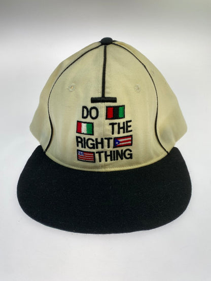 【現状渡し品】【メンズ】 40ACRES フォーティーエイカーズ 90’s DO THE RIGHT THING CAP 90年代 ドゥーザライト シングキャップ 帽子 185-251231-kk-01-min サイズ：F カラー：アイボリー 万代Net店