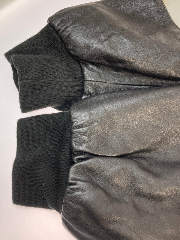 【中古品】【メンズ】 JEFF HAMILTON ジェフ ハミルトン CHICAGO BULLS LEATHER JACKET シカゴ ブルズ レザージャケット 146-251230-zi-01-min サイズ：L カラー：ブラック/レッド/ホワイト 万代Net店