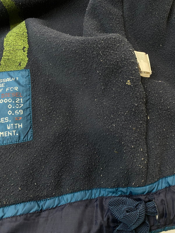 【現状渡し品】【メンズ】 DIESEL ディーゼル 90S 中綿 NYLON JACKET 90年代 ナイロン ジャケット ヴィンテージ メンズアウター 141-260106-em-12-min サイズ：XL カラー：ブルー系 万代Net店