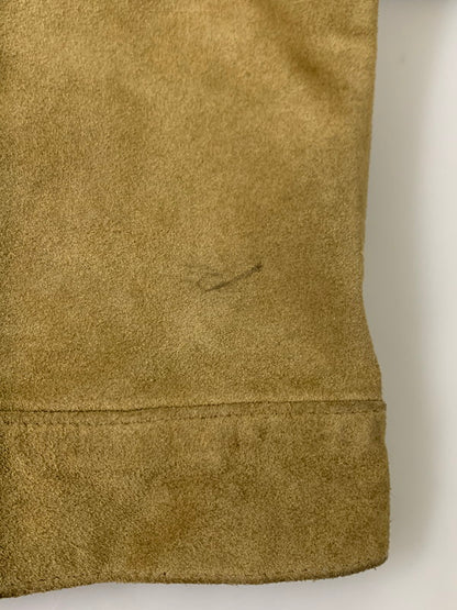 【中古品】【メンズ】 OLD GAP オールドギャップ SUEDE LEATHER TRUCKER JACKET スエード レザー トラッカージャケット アウター 146-260107-kk-25-min サイズ：表記なし 下記参照 カラー：ベージュ 万代Net店