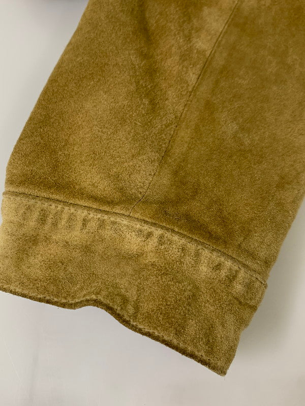 【中古品】【メンズ】 OLD GAP オールドギャップ SUEDE LEATHER TRUCKER JACKET スエード レザー トラッカージャケット アウター 146-260107-kk-25-min サイズ：表記なし 下記参照 カラー：ベージュ 万代Net店