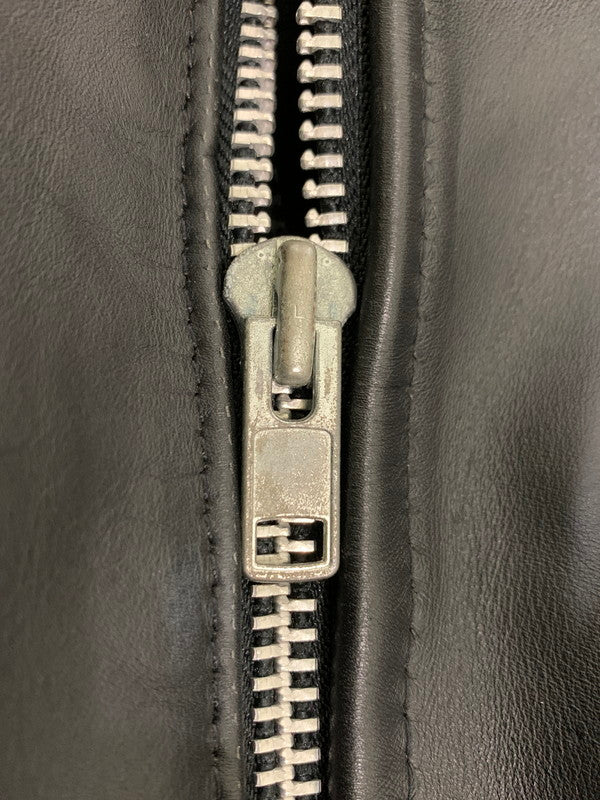 【中古品】【メンズ】 schott ショット 80-90's 618 LEATHER DOUBLE RIDERES JACKET 80-90年代 レザー ダブルライダースジャケット アウター 145-260107-kk-39-min サイズ：42 カラー：ブラック 万代Net店