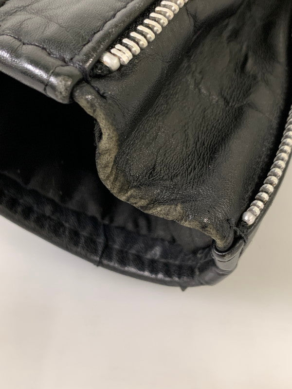 【中古品】【メンズ】 schott ショット 80-90's 618 LEATHER DOUBLE RIDERES JACKET 80-90年代 レザー ダブルライダースジャケット アウター 145-260107-kk-39-min サイズ：42 カラー：ブラック 万代Net店