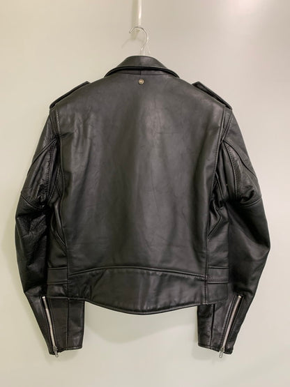 【中古品】【メンズ】 schott ショット 80-90's 618 LEATHER DOUBLE RIDERES JACKET 80-90年代 レザー ダブルライダースジャケット アウター 145-260107-kk-39-min サイズ：42 カラー：ブラック 万代Net店