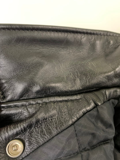 【中古品】【メンズ】 schott ショット 80-90's 618 LEATHER DOUBLE RIDERES JACKET 80-90年代 レザー ダブルライダースジャケット アウター 145-260107-kk-39-min サイズ：42 カラー：ブラック 万代Net店