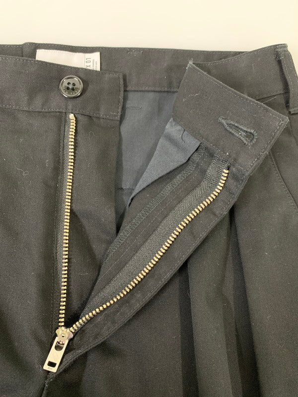 【中古品】【メンズ】 WTAPS ダブルタップス 23AW TRDT1802/TROUSERS/CTPL.TWILL TROUSERS CTPL. TWILL 232TQDT-PTM06 2タックトラウザーズ ボトムス パンツ 153-260107-kk-43-min サイズ：1 カラー：ブラック 万代Net店