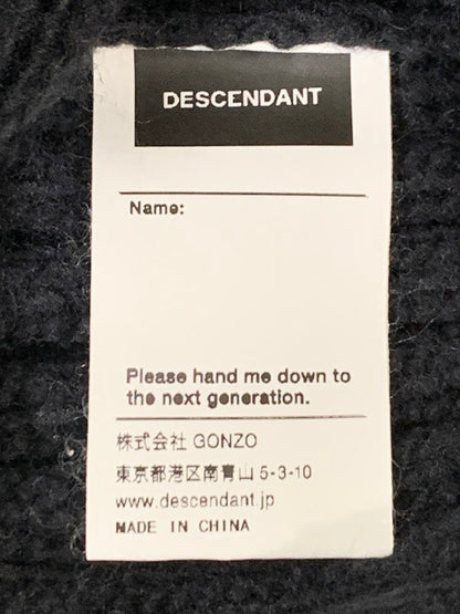 【中古品】【メンズ】 DESCENDANT ディセンダント 23AW DRAGNET RIB KNIT ドラグネット リブ ニット トップス セーター 142-260107-kk-27-min サイズ：2 カラー：チャコール 万代Net店