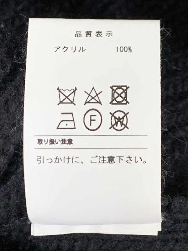 【中古品】【メンズ】 DESCENDANT ディセンダント 23AW DRAGNET RIB KNIT ドラグネット リブ ニット トップス セーター 142-260107-kk-27-min サイズ：2 カラー：チャコール 万代Net店