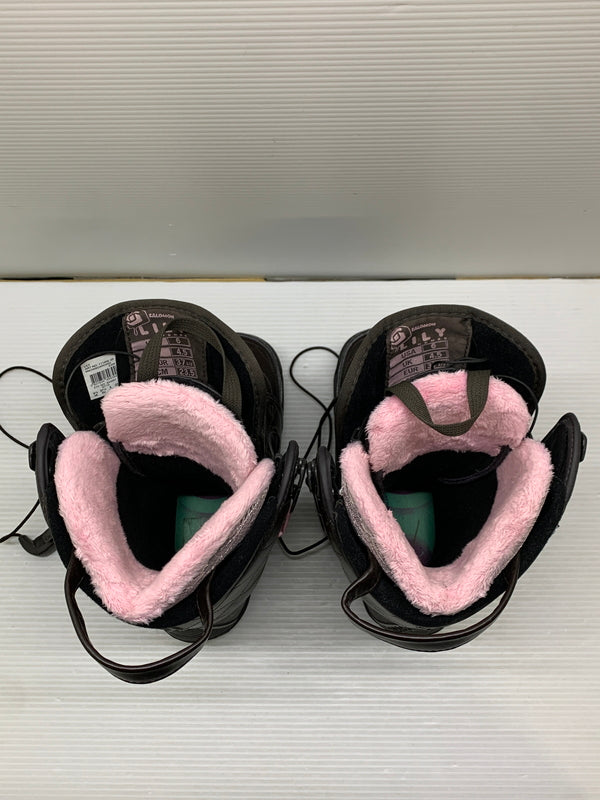 【現状渡し品】【レディース】 SALOMON LILY サロモン リリー スノーボードブーツ スノボ靴 レディース 23.5 118-260920-ta-02-min 万代Net店