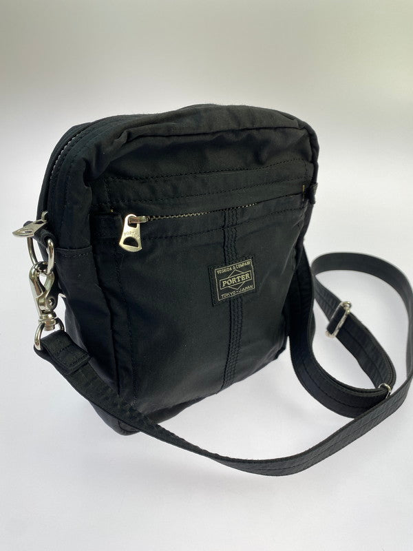 【中古品】【メンズ/レディース】 PORTER ポーター MILE SHOULDER BAG マイル ショルダーバッグ カバン 188-260108-yn-03-min カラー：ブラック 万代Net店