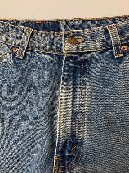 【中古品】【メンズ】 Levi's リーバイス 90's 560 LOOSE FIT TAPERED LEG DENIM PANTS 90年代 560 ルーズフィット テーパード レグ デニムパンツ ボトムス ジーンズ ボタン裏刻印918 157-260107-kk-64-min サイズ：32 カラー：ライトインディゴ 万代Net店