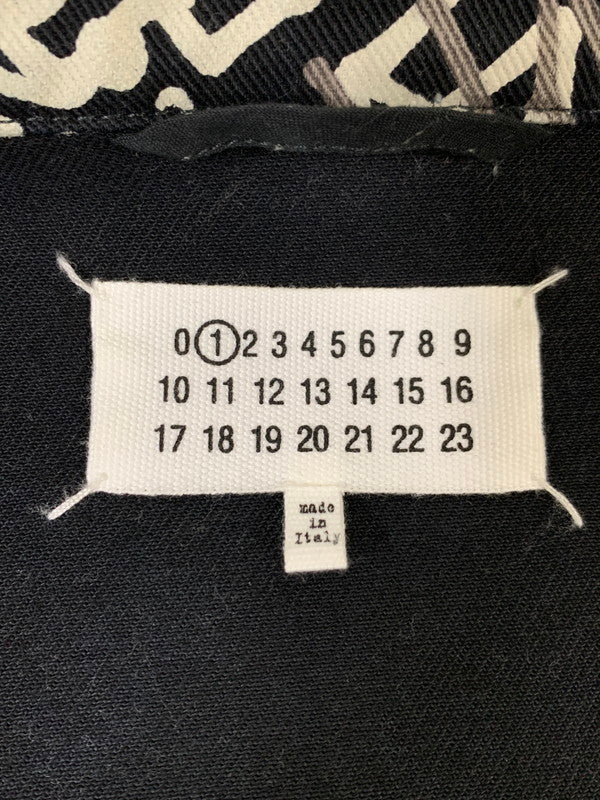 【中古品】【レディース】 MAISON MARGIELA メゾンマルジェラ 20AW PAINT DENIM TRACKER JACKET S51AM0390 S30683 ペイントデニム トラッカージャケット ライトアウター Gジャン 141-260107-kk-31-min サイズ：XS カラー：ブラック 万代Net店