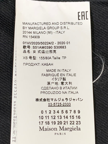 【中古品】【レディース】 MAISON MARGIELA メゾンマルジェラ 20AW PAINT DENIM TRACKER JACKET S51AM0390 S30683 ペイントデニム トラッカージャケット ライトアウター Gジャン 141-260107-kk-31-min サイズ：XS カラー：ブラック 万代Net店