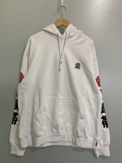【中古品】【メンズ】 THE BLACK EYE PATCH ザ ブラックアイパッチ 22AW KAMON HOODIE BEPFW22TP41 カモンフーディー トップス プルオーバーパーカー 142-260107-kk-36-min サイズ：XL カラー：ホワイト 万代Net店