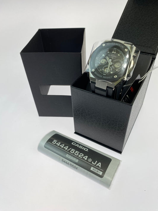【中古美品】【メンズ】 CASIO カシオ G-SHOCK G-STEEL Mid Size Series GST-W300-1AJF TOUGH SOLAR ジーショック タフソーラー 腕時計 196-260107-kk-16-min カラー：ブラック/シルバー 万代Net店